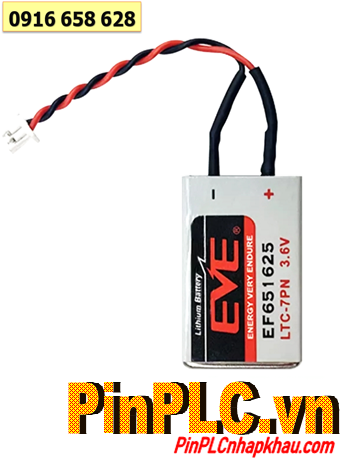 EVE EF651625/LTC-7PN, Pin nuôi nguồn EVE EF651625/LTC-7PN lithium 3.6V chính hãng